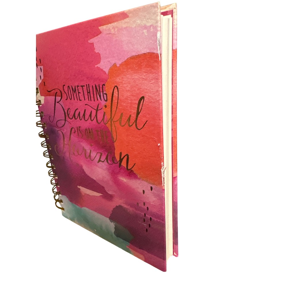 Watercolor Spiral Notebook Something Beautiful is on the Horizon Journal